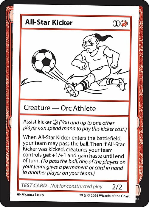 All-Star Kicker Card Front