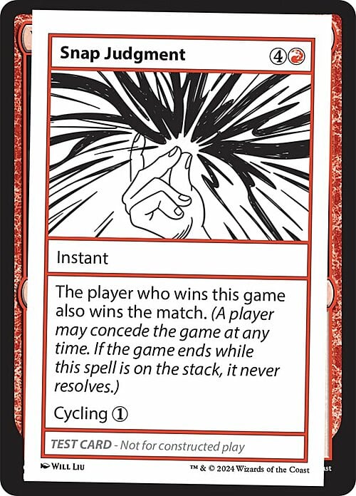 Snap Judgment Card Front