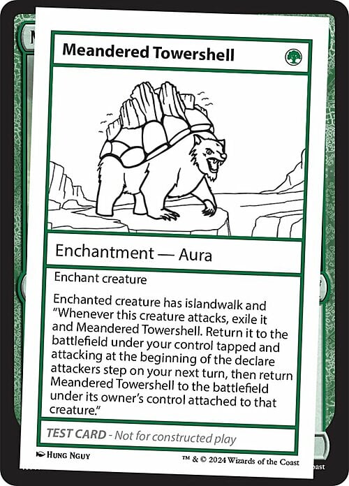 Meandered Towershell Card Front