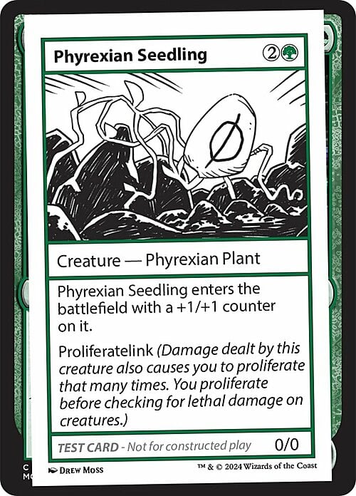 Phyrexian Seedling Card Front