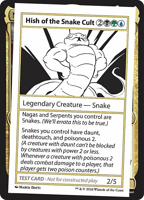 Hish of the Snake Cult Card Front