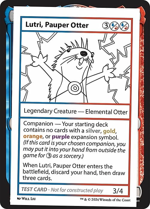 Lutri, Pauper Otter Card Front