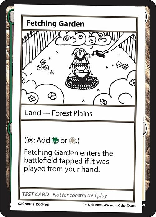 Fetching Garden Card Front