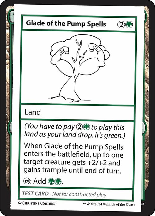 Glade of the Pump Spells Card Front