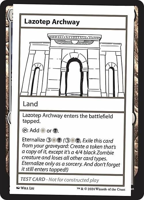 Lazotep Archway Card Front