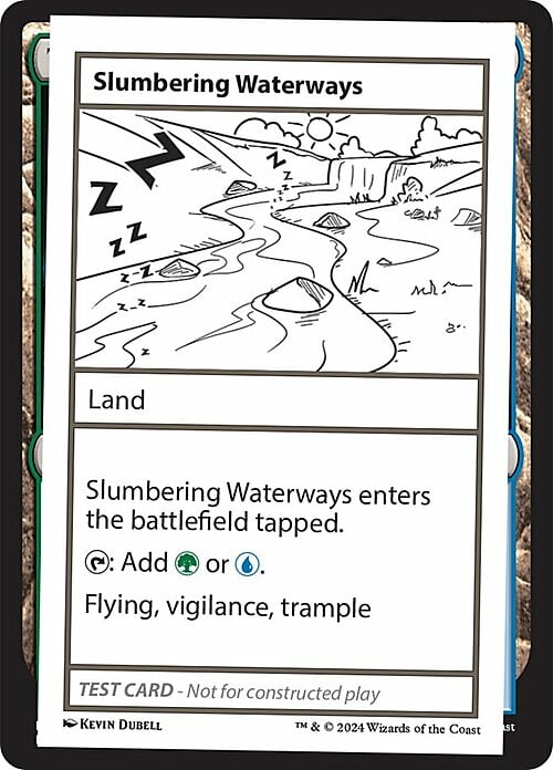 Slumbering Waterways Card Front