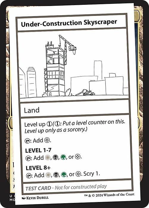 Under-Construction Skyscraper Card Front