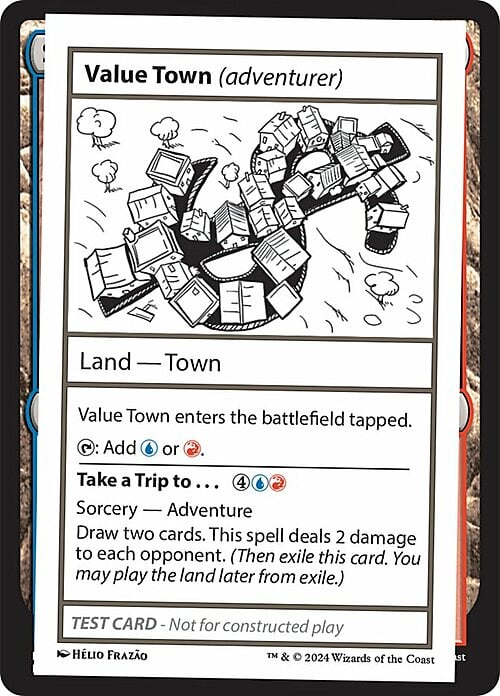 Value Town // Take a Trip to... Card Front