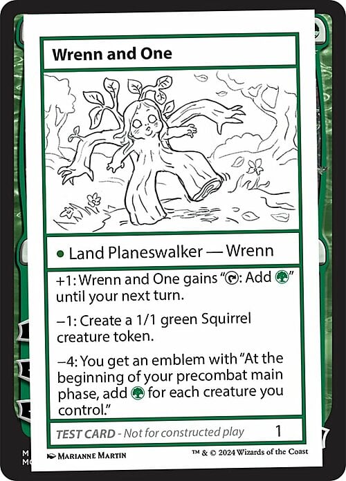 Wrenn and One Card Front