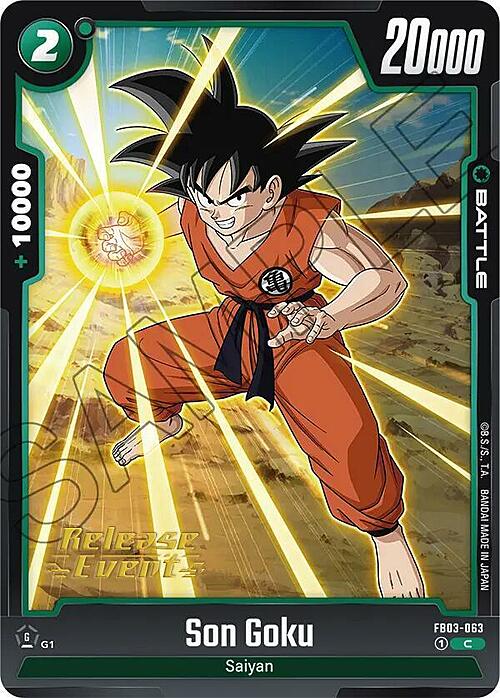 Son Goku Card Front