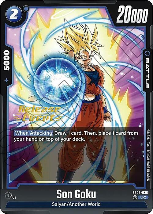 Son Goku Card Front