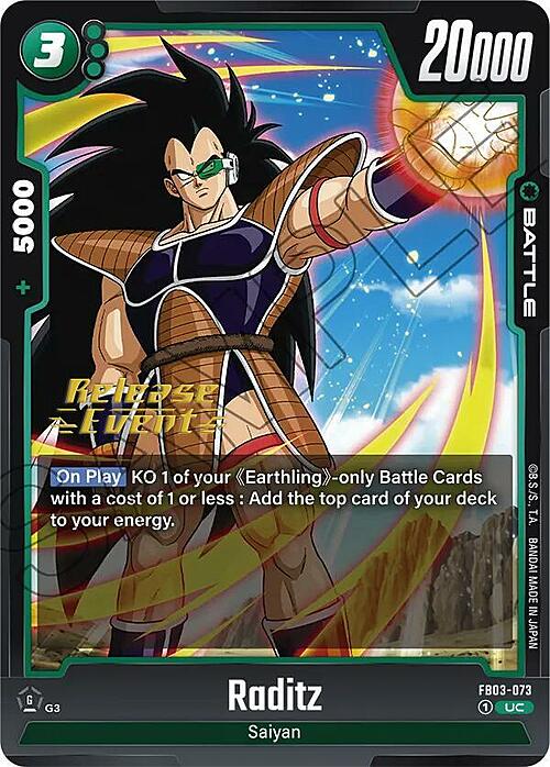 Raditz Card Front