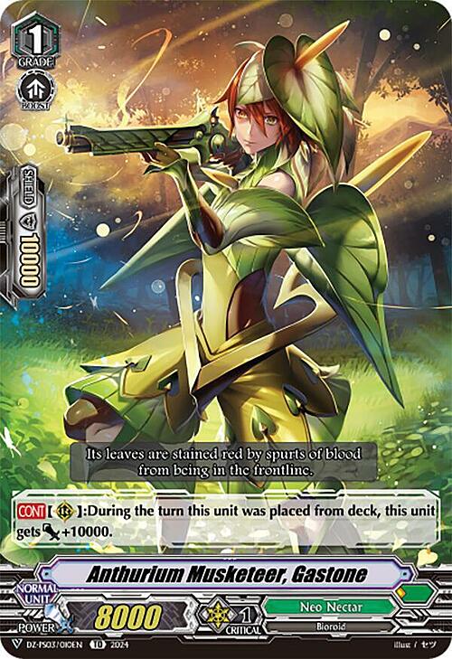 Anthurium Musketeer, Gastone Card Front