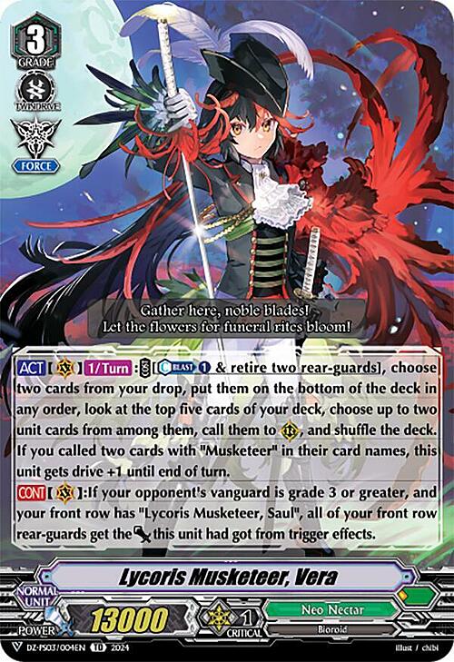 Lycoris Musketeer, Vera Card Front