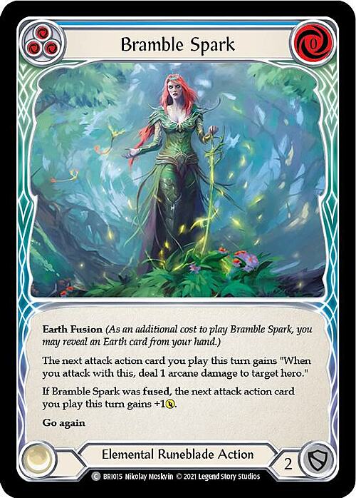 Bramble Spark (Blue) Card Front