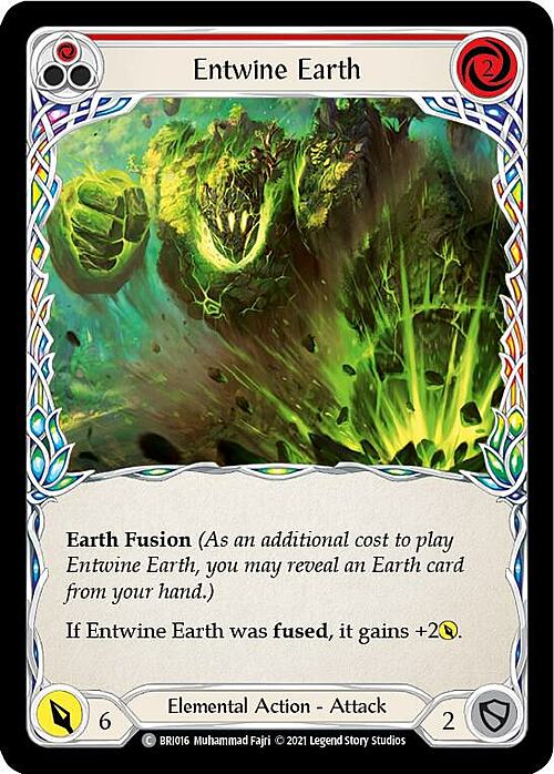 Entwine Earth (Red) Card Front