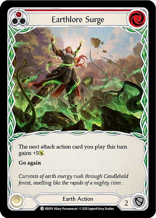 Earthlore Surge - Red Card Front