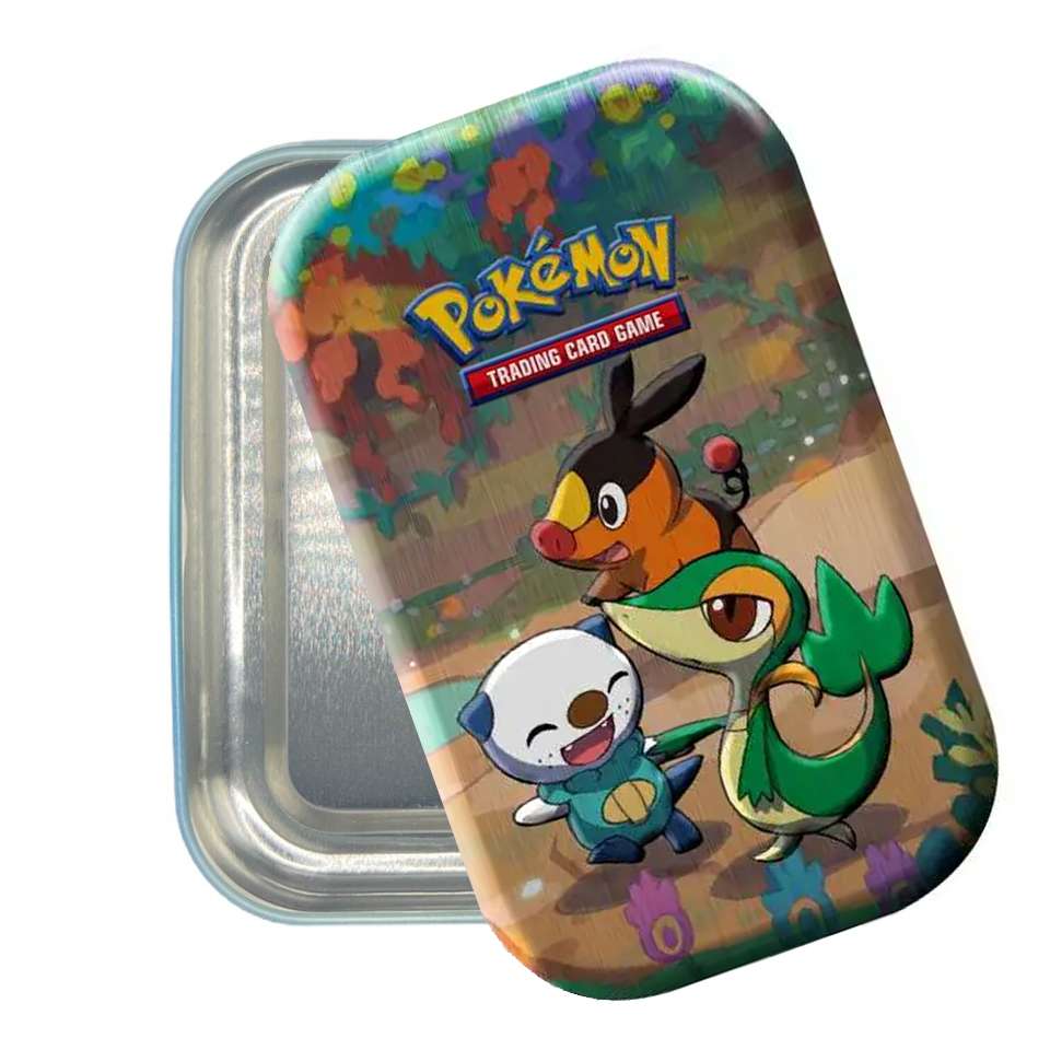 Celebraciones Mini Tins: Unova Starters Tin vacia