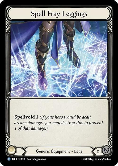 Spell Fray Leggings Card Front