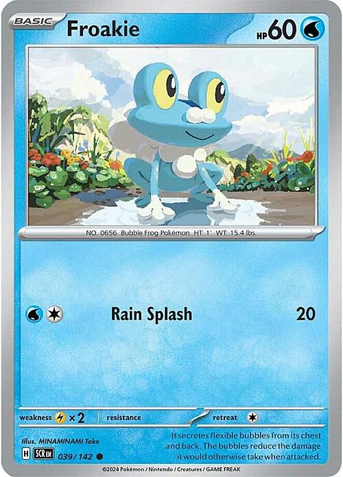 Froakie Card Front