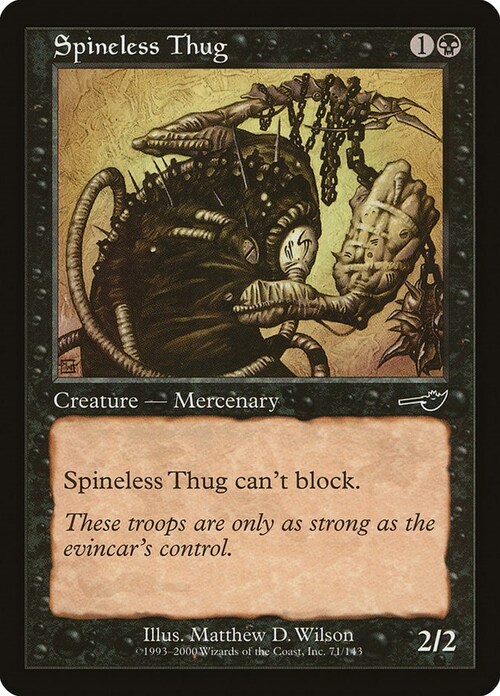 Thug Codardo Card Front