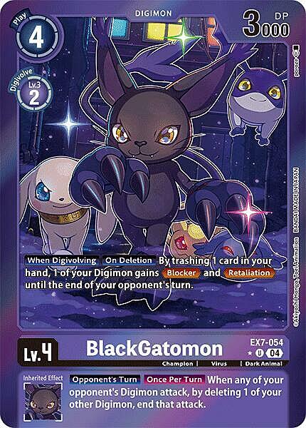 BlackGatomon Card Front