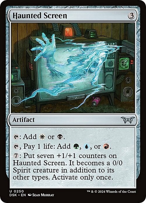 Haunted Screen Card Front