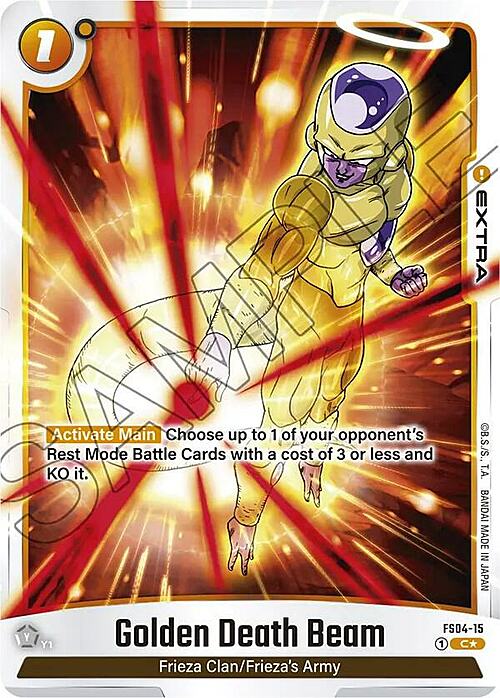 Golden Death Beam Card Front