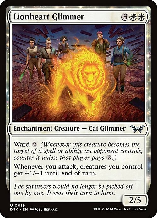 Lionheart Glimmer Card Front