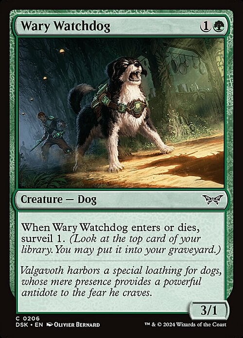 Wary Watchdog Card Front