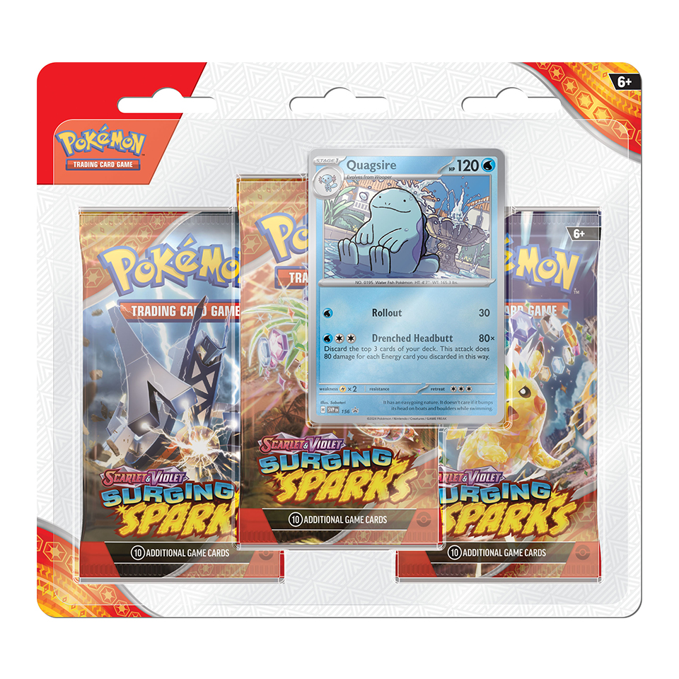 Surging Sparks: Quagsire 3-Pack Blister