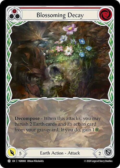 Blossoming Decay - Red Card Front