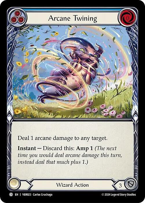 Arcane Twining - Blue Card Front