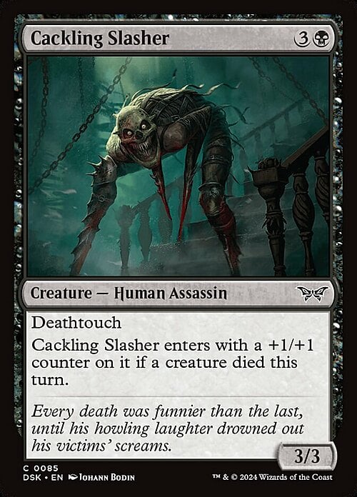 Cackling Slasher Card Front