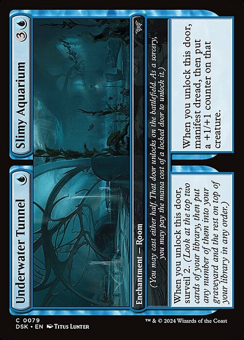 Underwater Tunnel // Slimy Aquarium Card Front