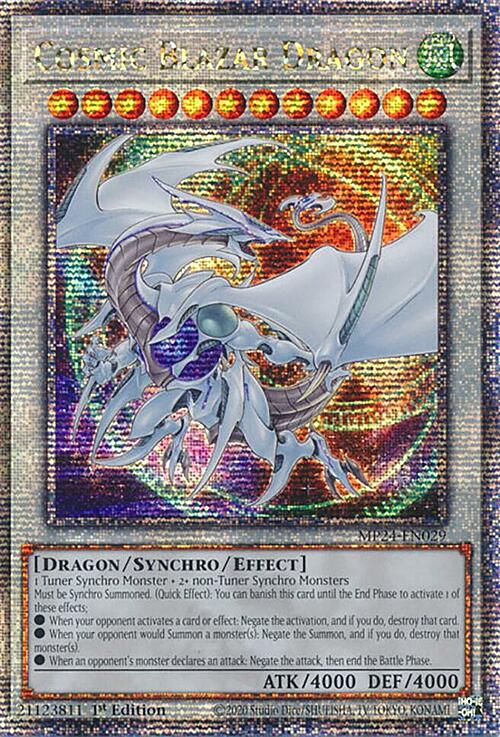 Cosmic Blazar Dragon Card Front