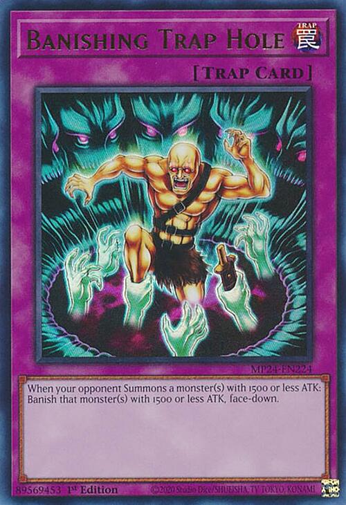 Banishing Trap Hole Card Front