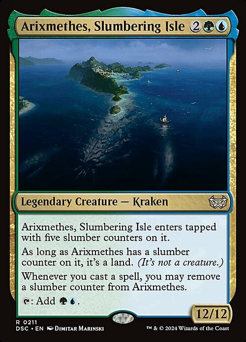 Arixmethes, Slumbering Isle Card Front