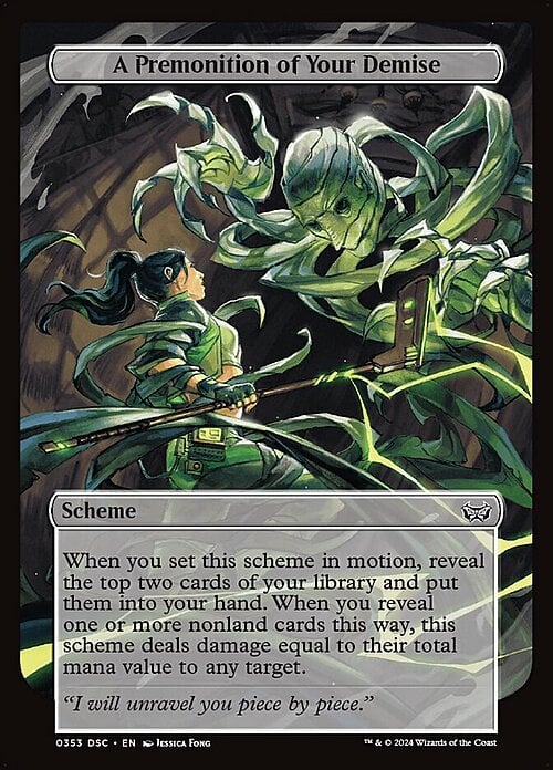 A Premonition of Your Demise Card Front