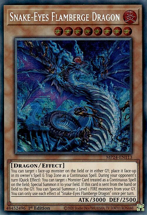 Drago Flamberga Occhi di Serpente Card Front