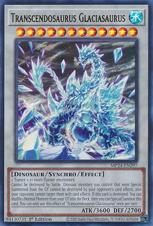 Trascendosauro Glaciasaurus Card Front