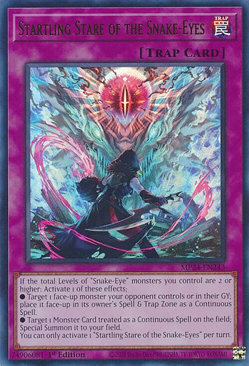 Startling Stare of the Snake-Eyes Card Front