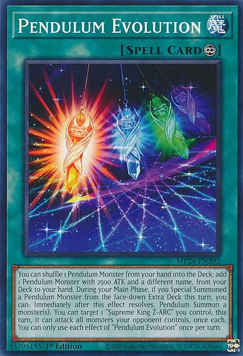 Evoluzione Pendulum Card Front