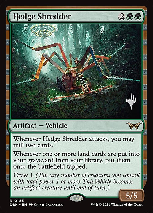 Hedge Shredder Card Front