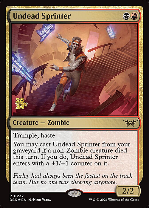 Undead Sprinter Card Front