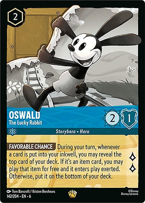 Oswald - The Lucky Rabbit Card Front