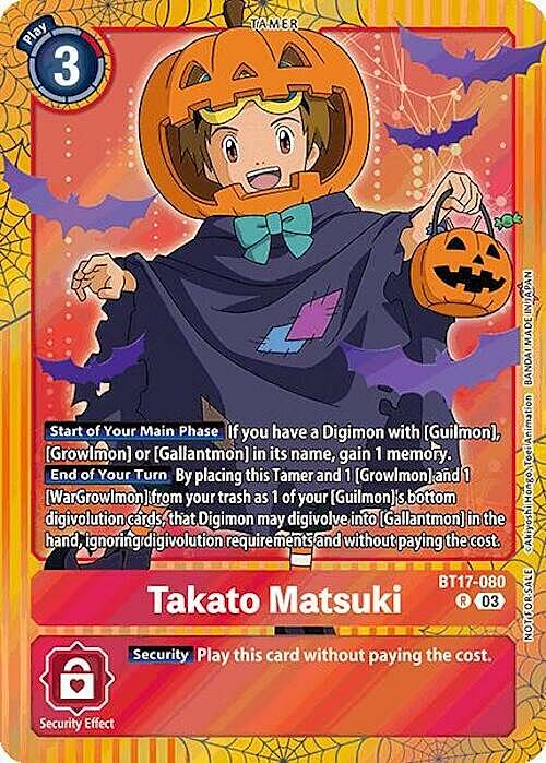 Takato Matsuki Card Front