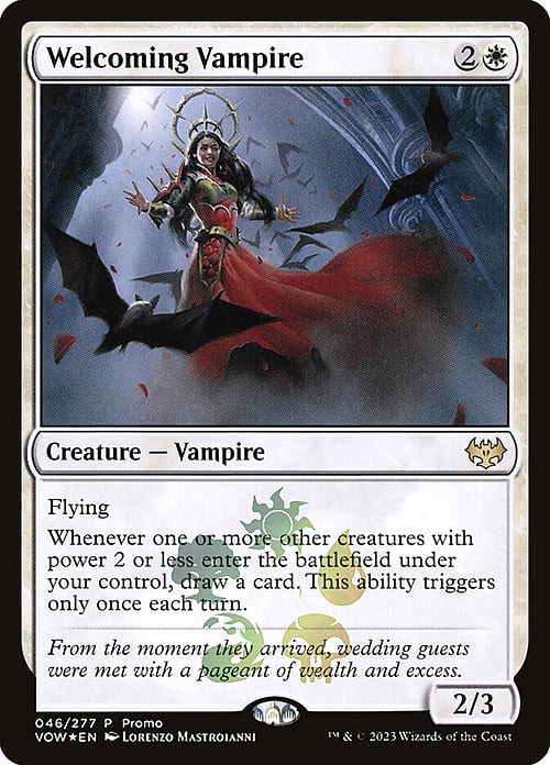 Welcoming Vampire Card Front