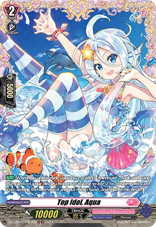 Top Idol, Aqua Card Front