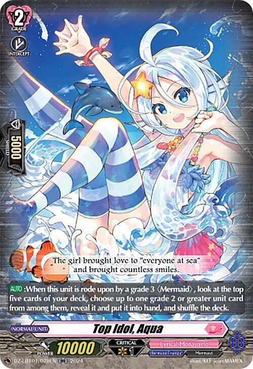 Top Idol, Aqua Card Front